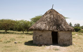 Paysage thiopien prsentant une hute